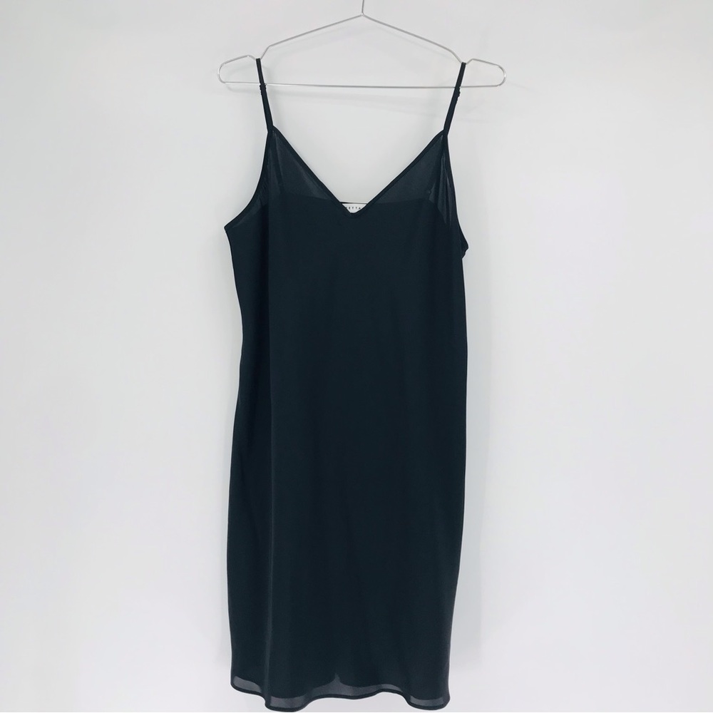 VETTA The Convertible Polka Dot Dress in Black Size Medium - SLIP ONLY